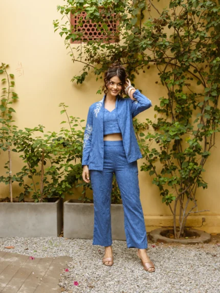 Pure Cotton Embroidered Co-ord Set